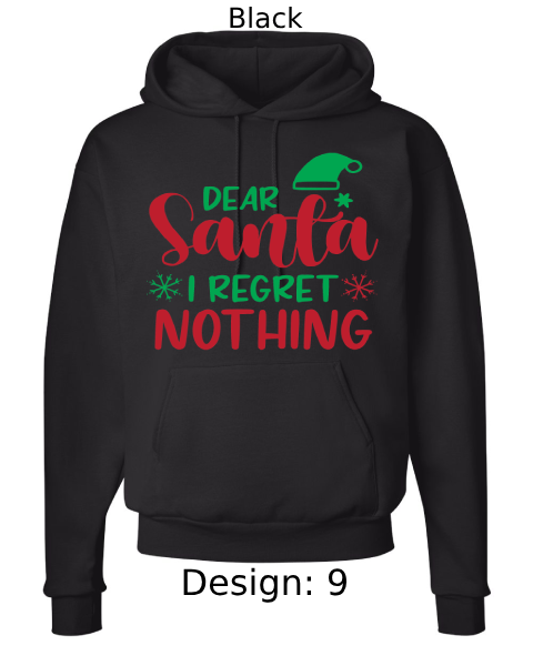 Unisex Christmas Funny Santa Hoodie Sweatshirt | Custom Hoodie