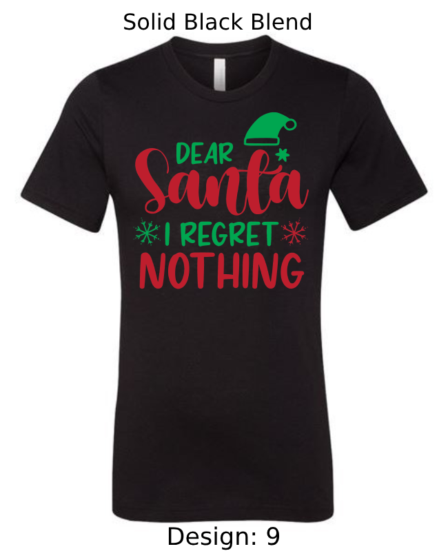 Shirts Men's Customized T-Shirts | Christmas Funny Santa Themed Tee