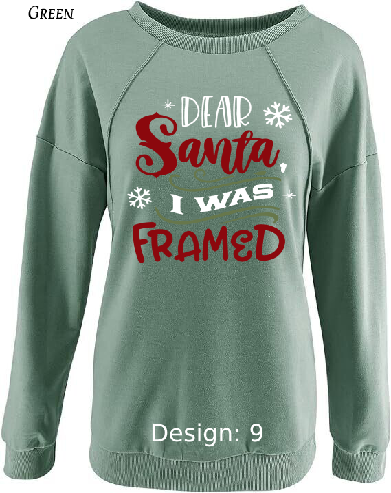 Sweatshirt Women's Christmas Funny Santa Sweatshirt | Custom Sweatshirt