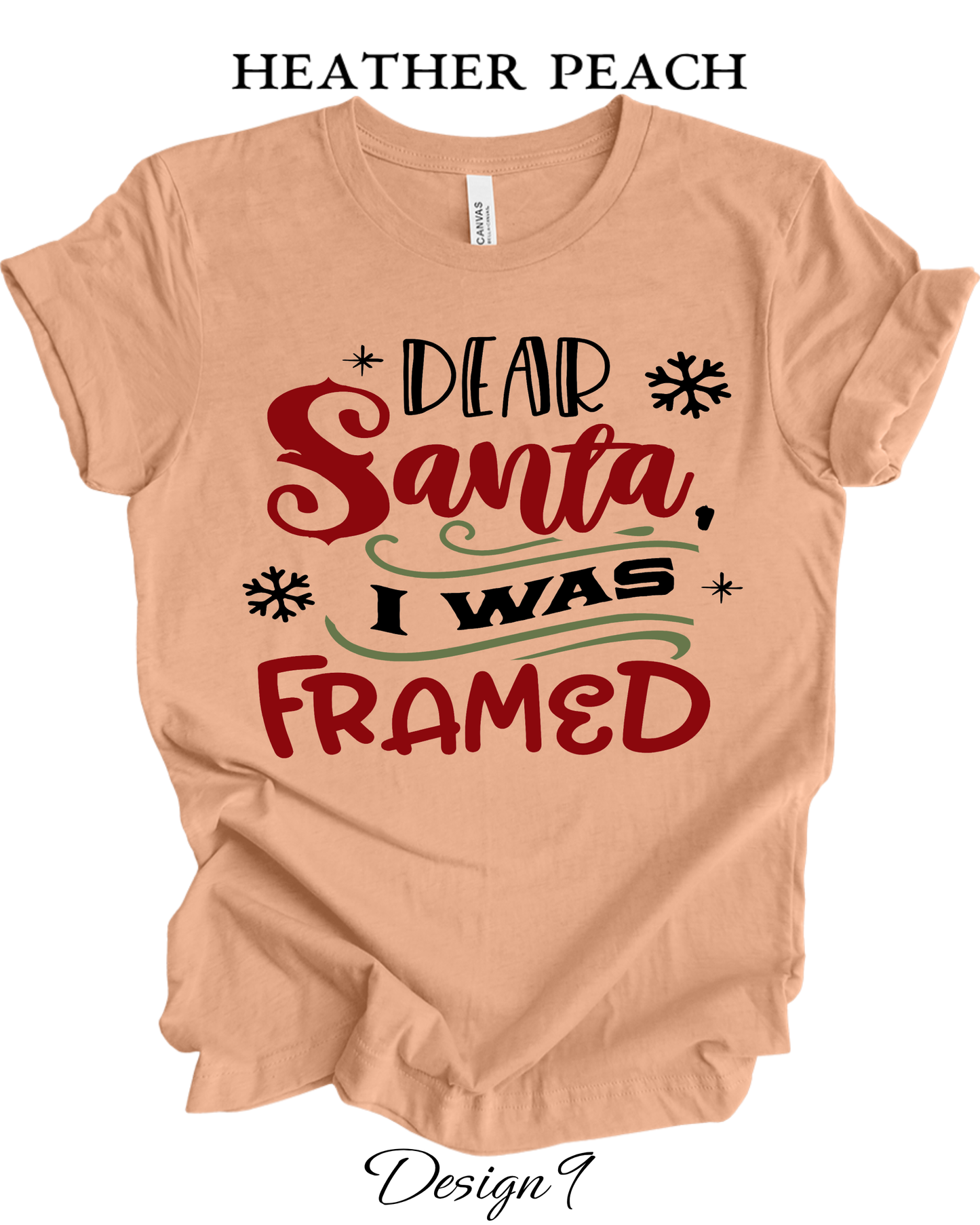 Custom Tee Unisex Crew Neck T-Shirts | Christmas Funny Santa Inspired Tee
