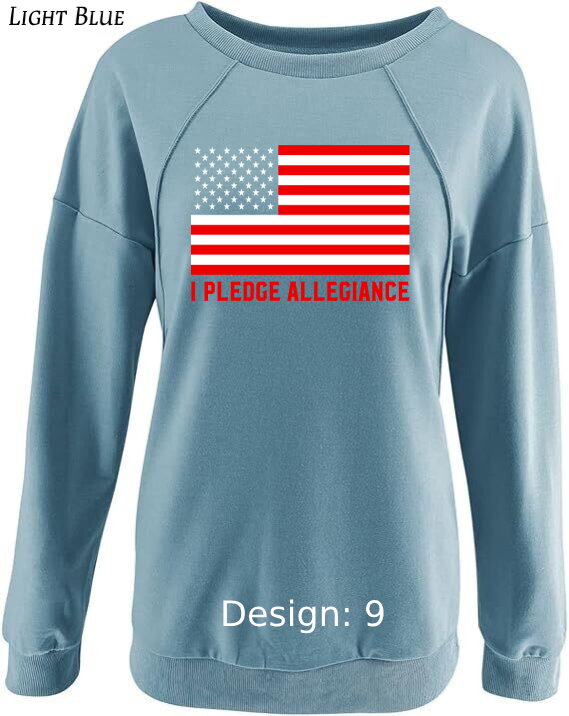 Sweatshirt Women's Patriotic Sweatshirt | Custom Sweatshirt