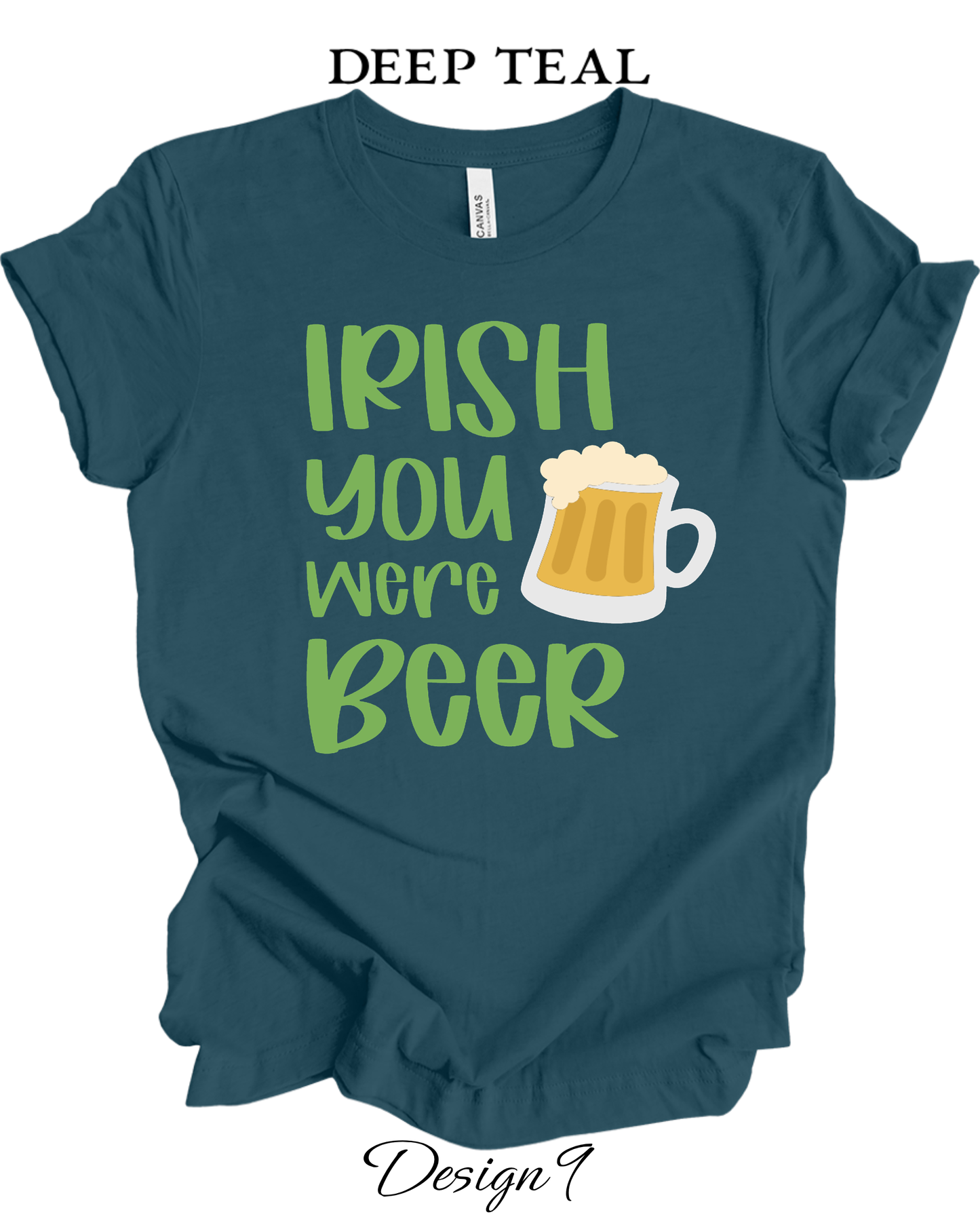 Custom Tee Unisex Crew Neck T-shirts | St. Patrick's Day Inspired Tee