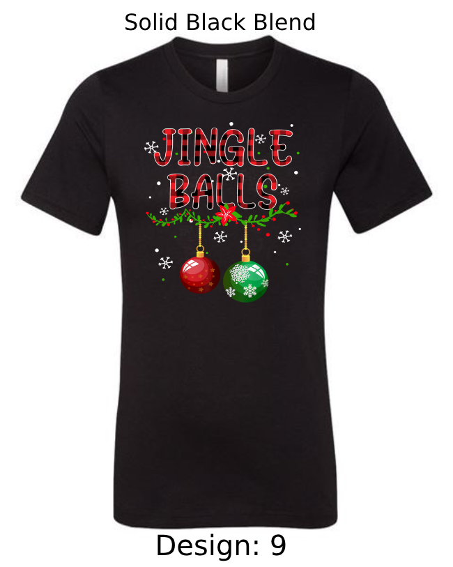 Shirts Men's Customized T-Shirts | Christmas Jingle Balls Themed Tee