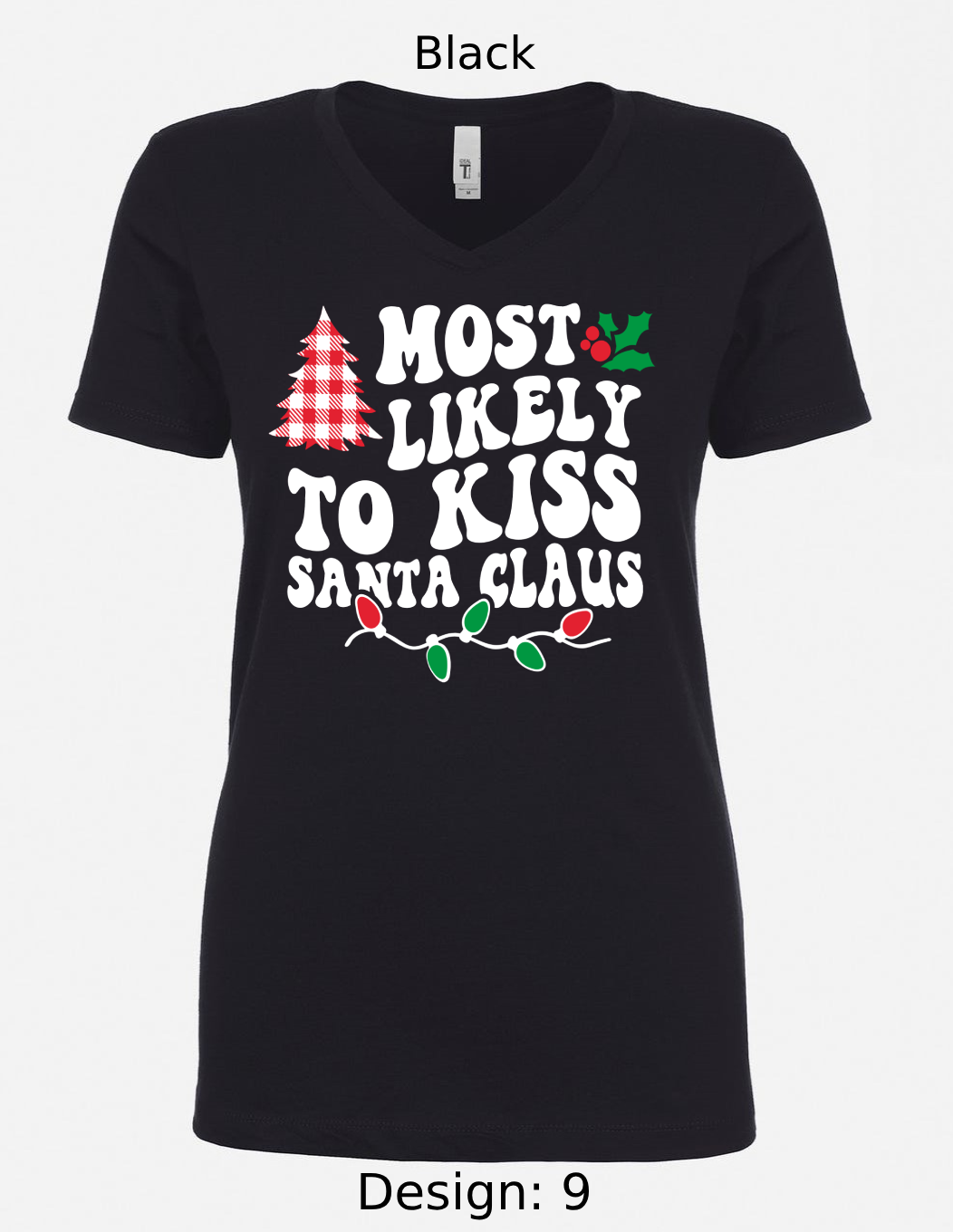 Shirts Women's Customized Tank Tops & Shirts | Christmas Funny Most Likely To Themed Tee