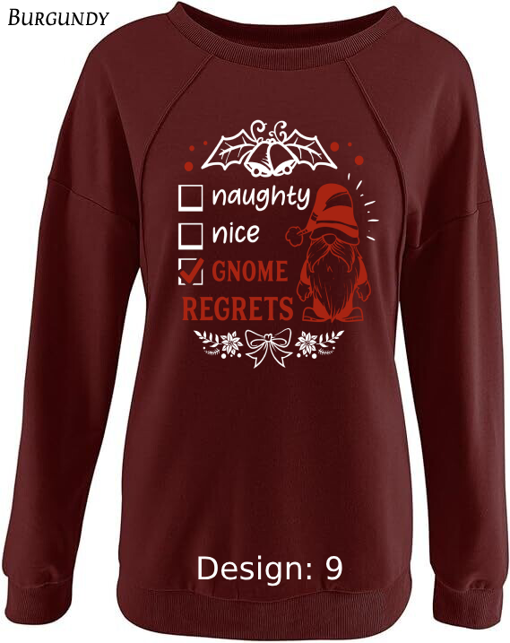 Sweatshirts Women's Christmas Funny Gnome Sweatshirt |  Custom Sweatshirt