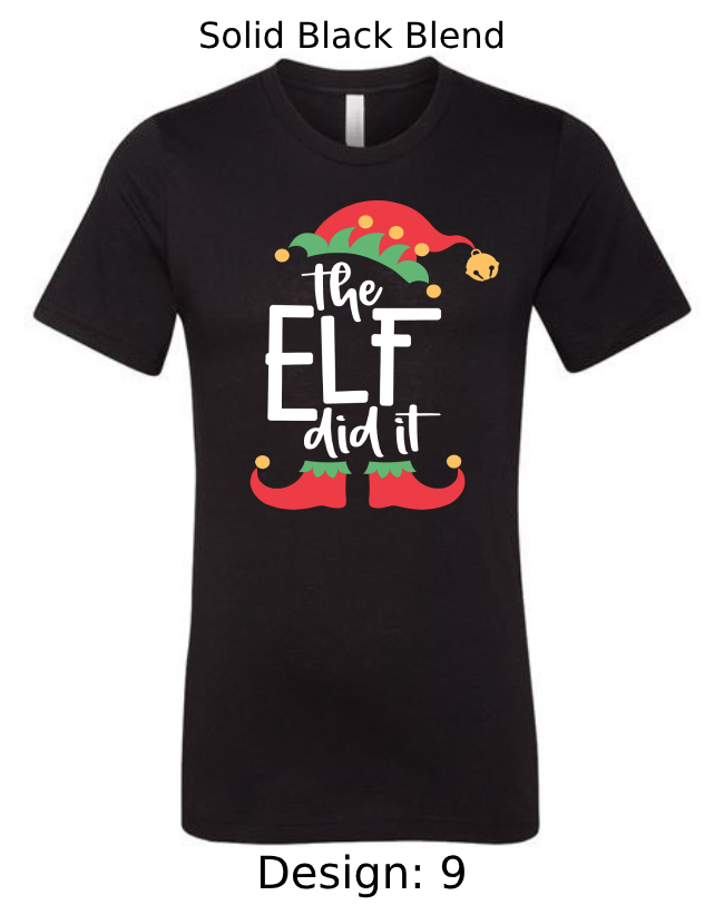 Shirts Men's Customized T-Shirts | Christmas Funny Elf Themed Tee