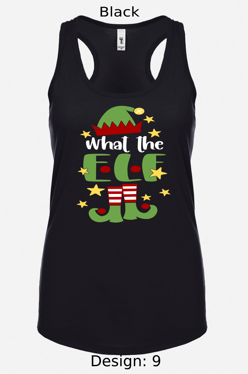 Shirts Women's Customized Tank Tops & Shirts | Christmas Funny Elf Themed Tee