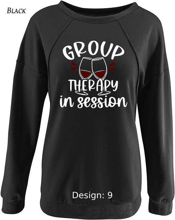 Sweatshirt Women's Wine Sweatshirt | Custom Sweatshirt