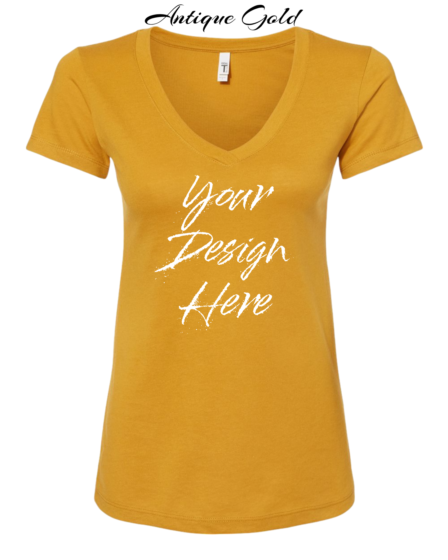 Shirts Women's Custom V-Neck Neck T-shirt | Design Your Own Shirt