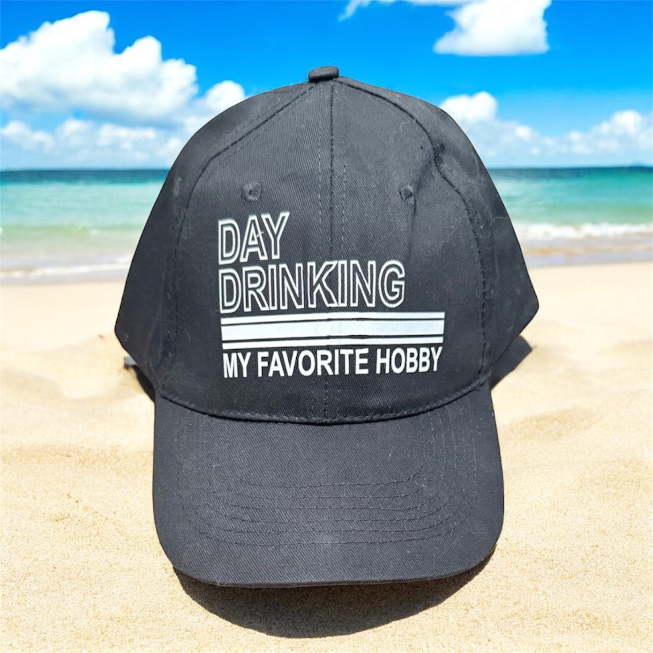 Custom Alcohol Unisex Black Hat OS