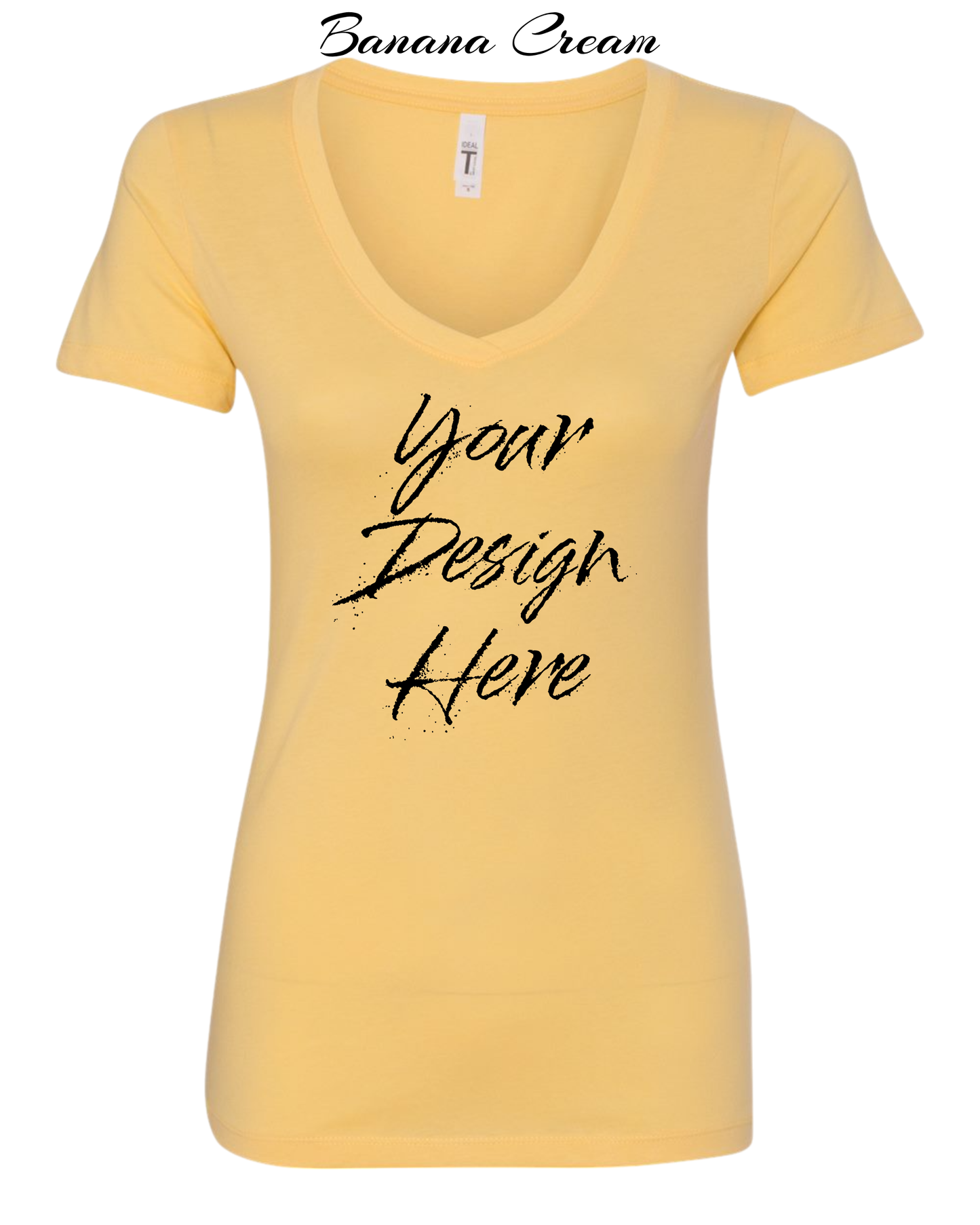 Shirts Women's Custom V-Neck Neck T-shirt | Design Your Own Shirt