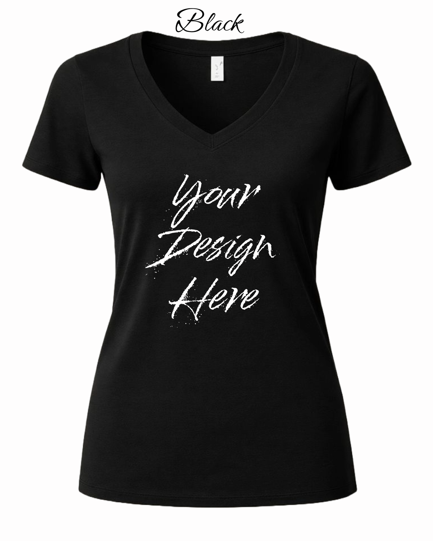 Shirts Women's Custom V-Neck Neck T-shirt | Design Your Own Shirt