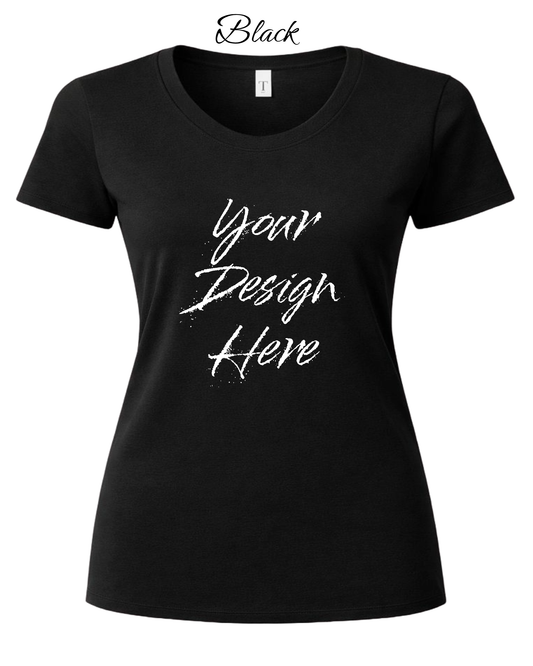 Shirts Women's Custom Crew Neck T-shirt | Design Your Own Shirt