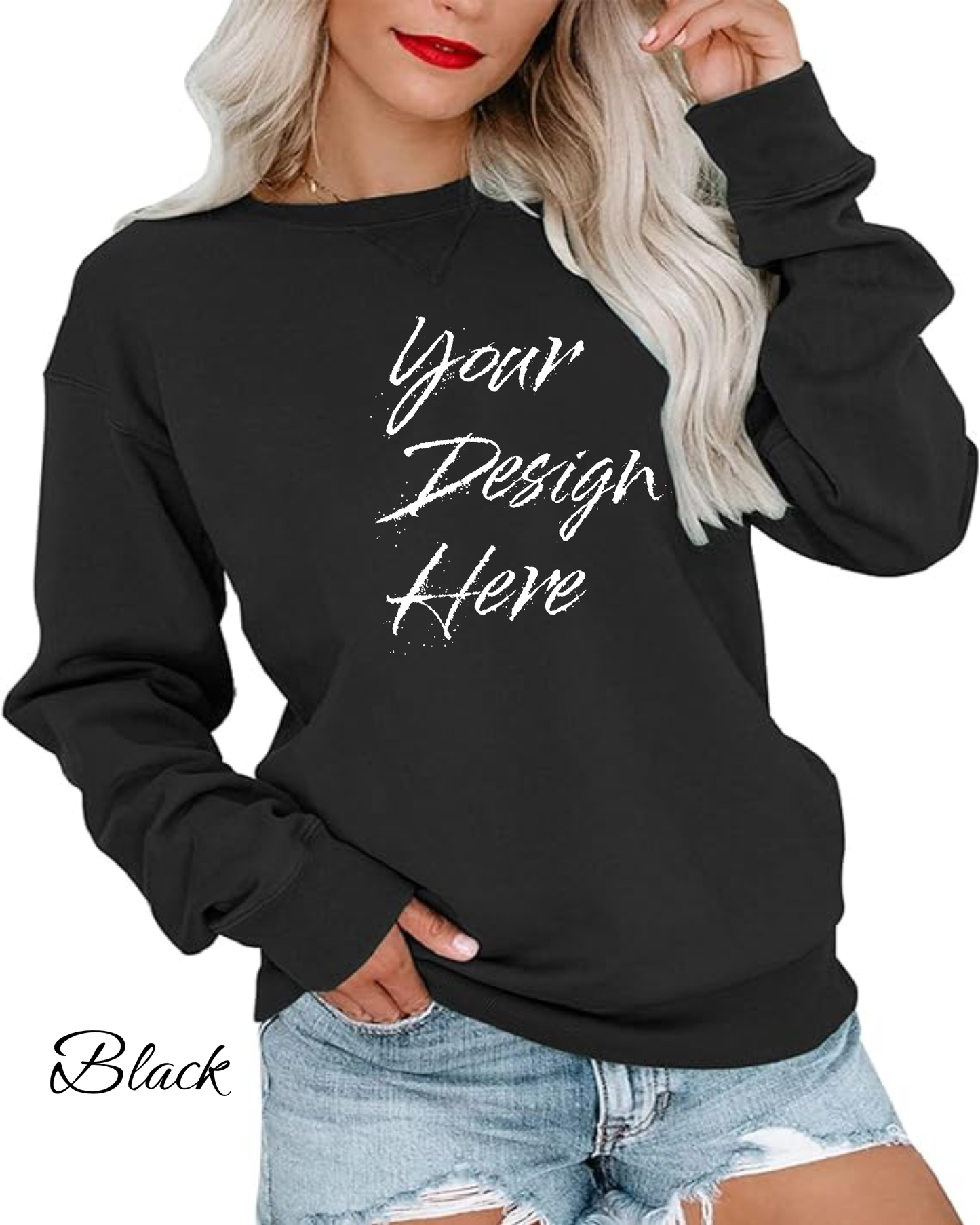 Sweatshirt Custom Women's Sweatshirt | Design Your Own Sweatshirt