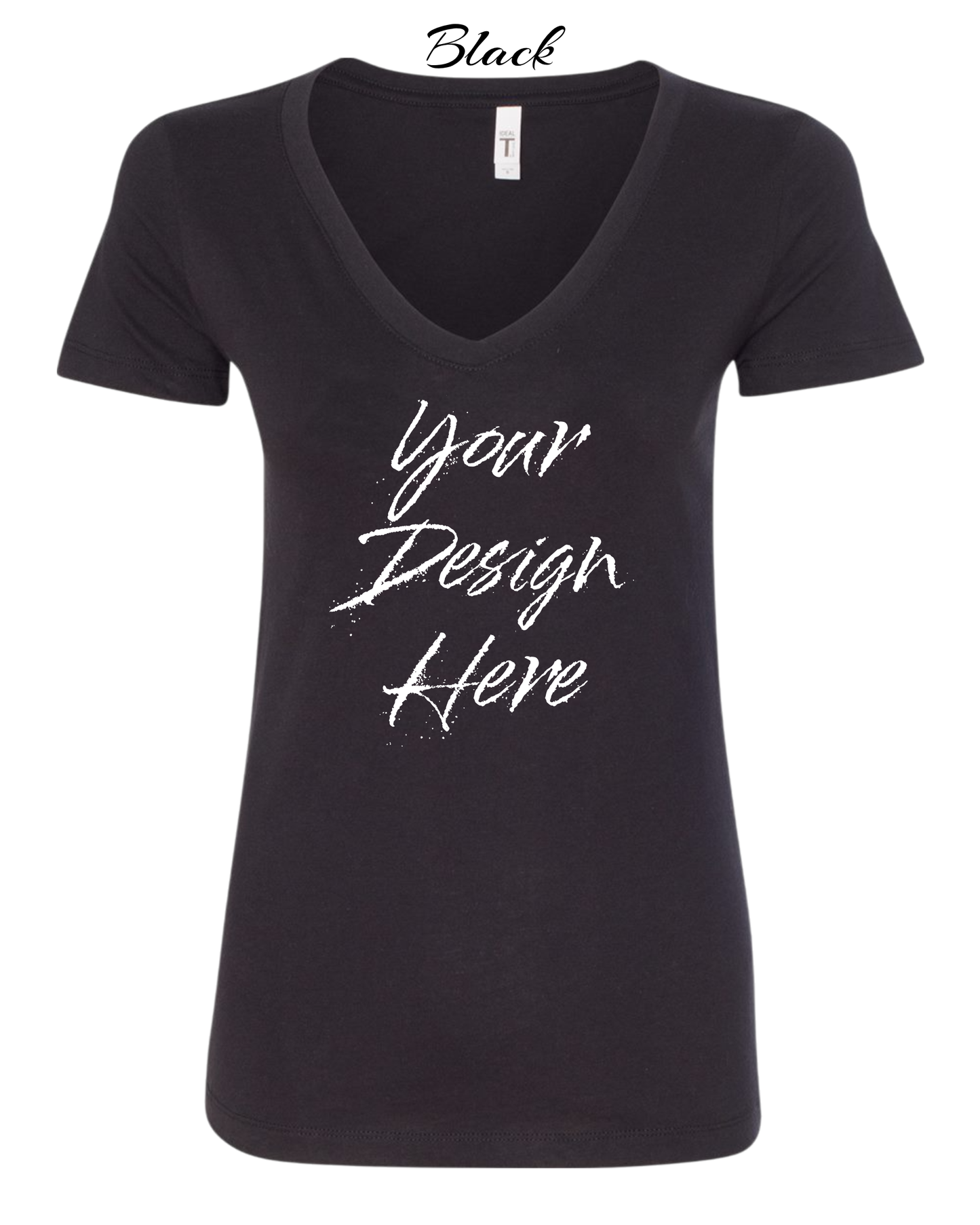 Shirts Women's Custom V-Neck Neck T-shirt | Design Your Own Shirt