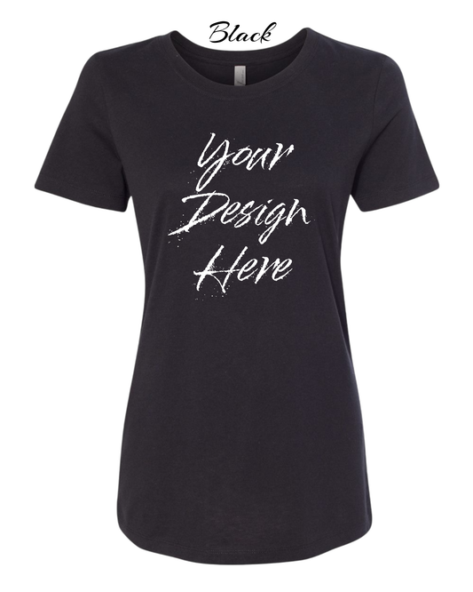 Shirts Women's Custom Crew Neck T-shirt | Design Your Own Shirt