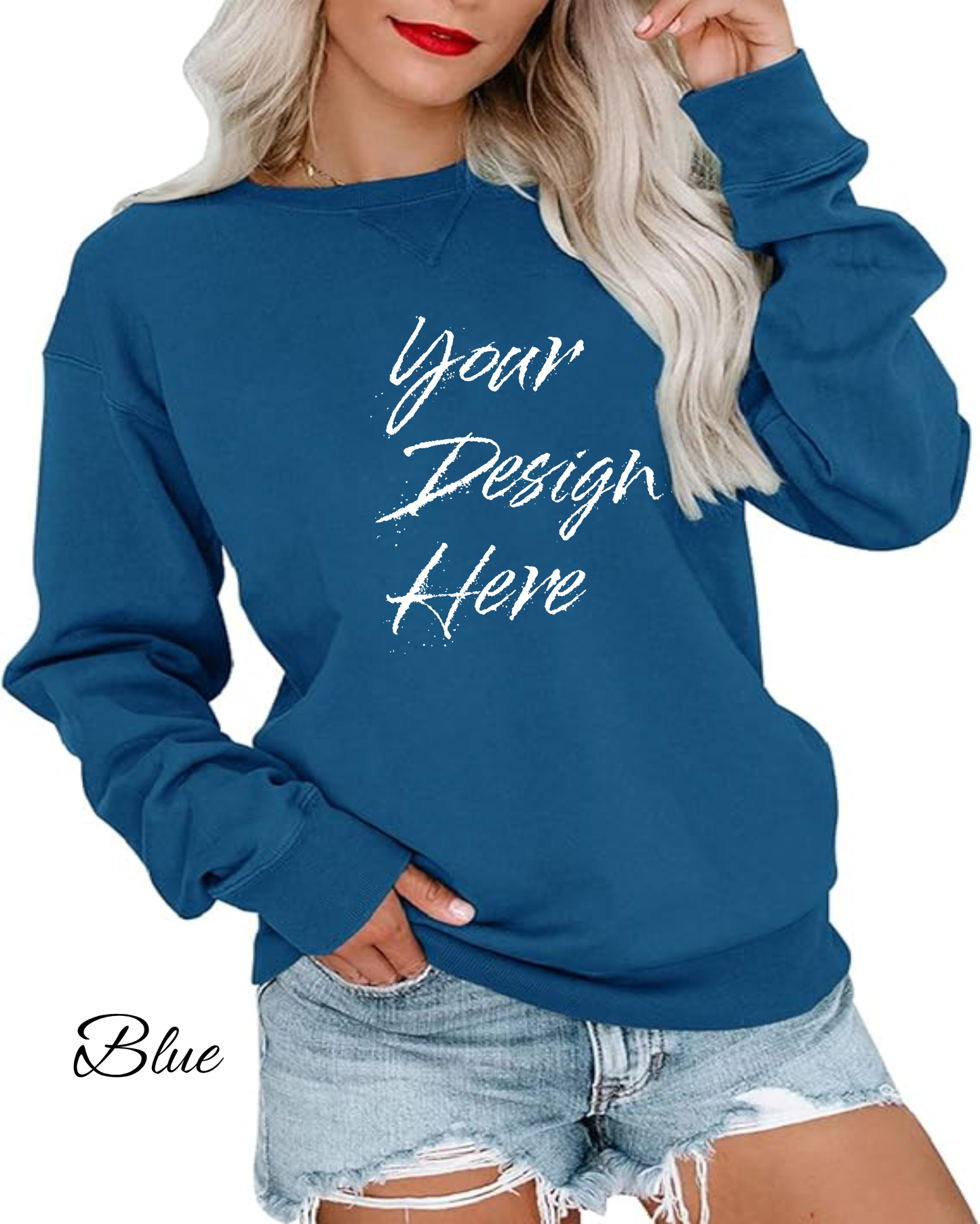 Sweatshirt Custom Women's Sweatshirt | Design Your Own Sweatshirt