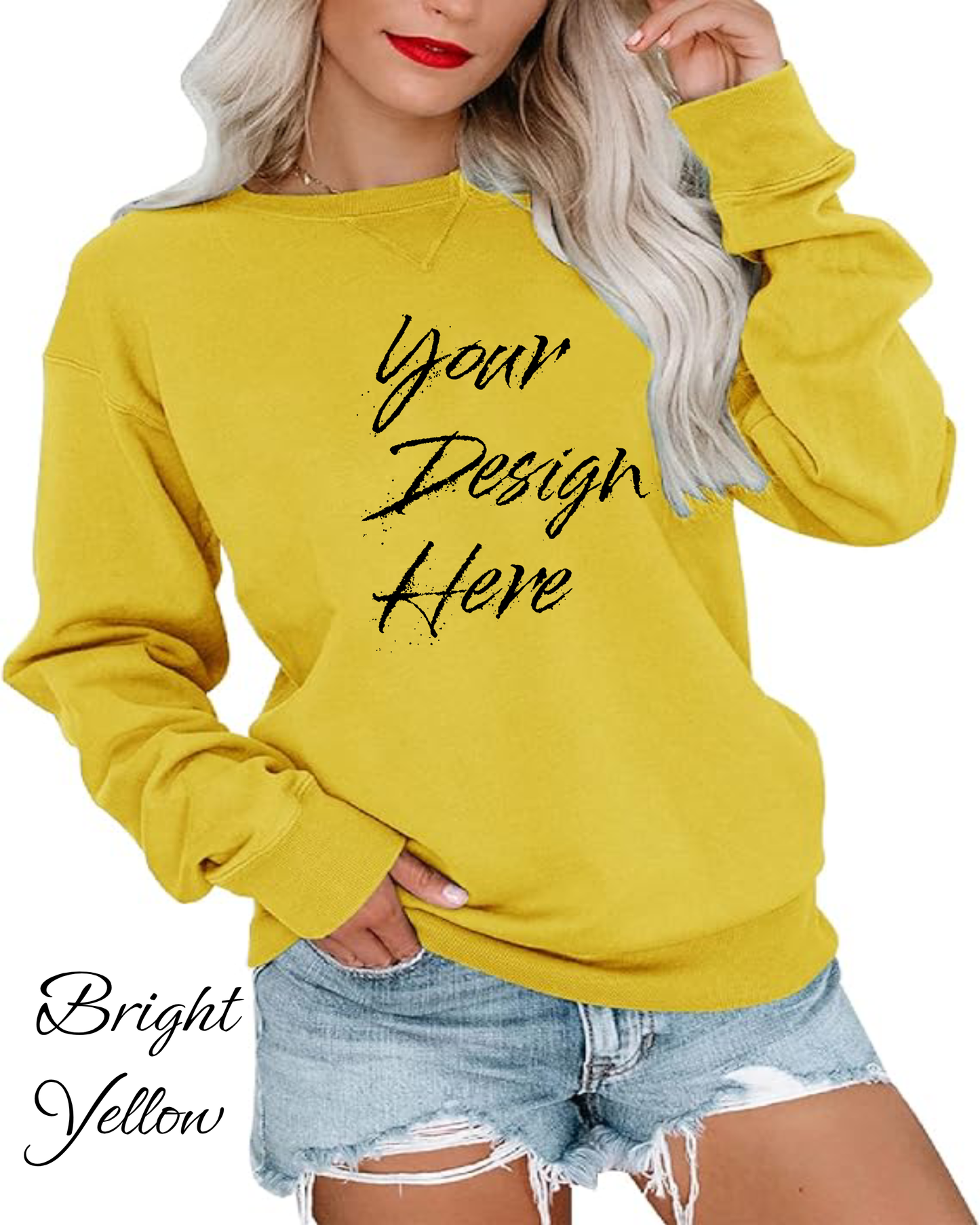 Sweatshirt Custom Women's Sweatshirt | Design Your Own Sweatshirt