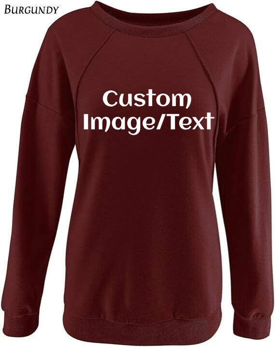 Sweatshirt Custom Women's Sweatshirt | Design Your Own Sweatshirt
