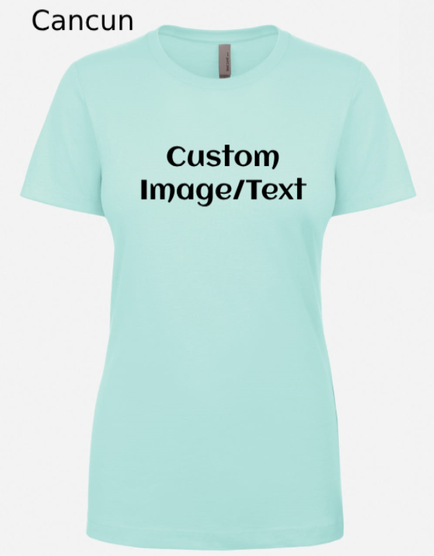 Shirts Women's Custom Crew Neck T-shirt | Design Your Own Shirt