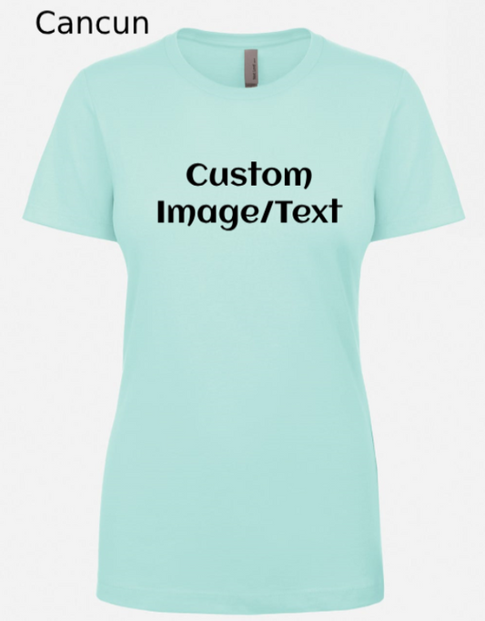 Shirts Women's Custom Crew Neck T-shirt | Design Your Own Shirt