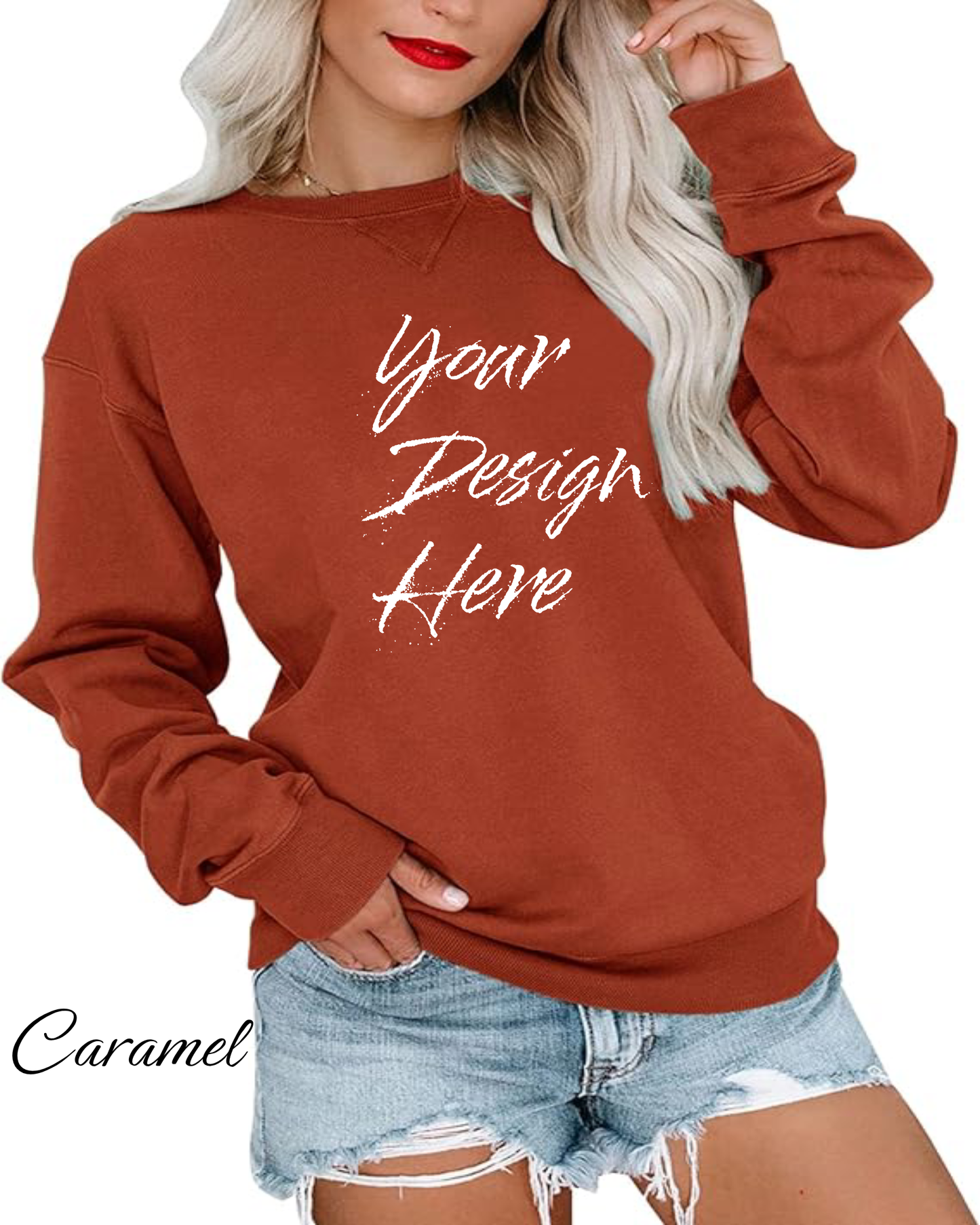 Sweatshirt Custom Women's Sweatshirt | Design Your Own Sweatshirt