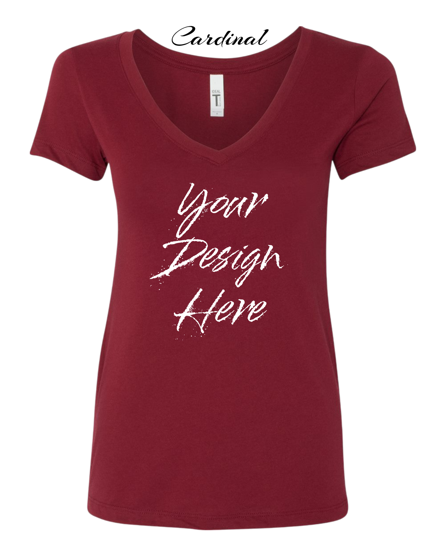 Shirts Women's Custom V-Neck Neck T-shirt | Design Your Own Shirt