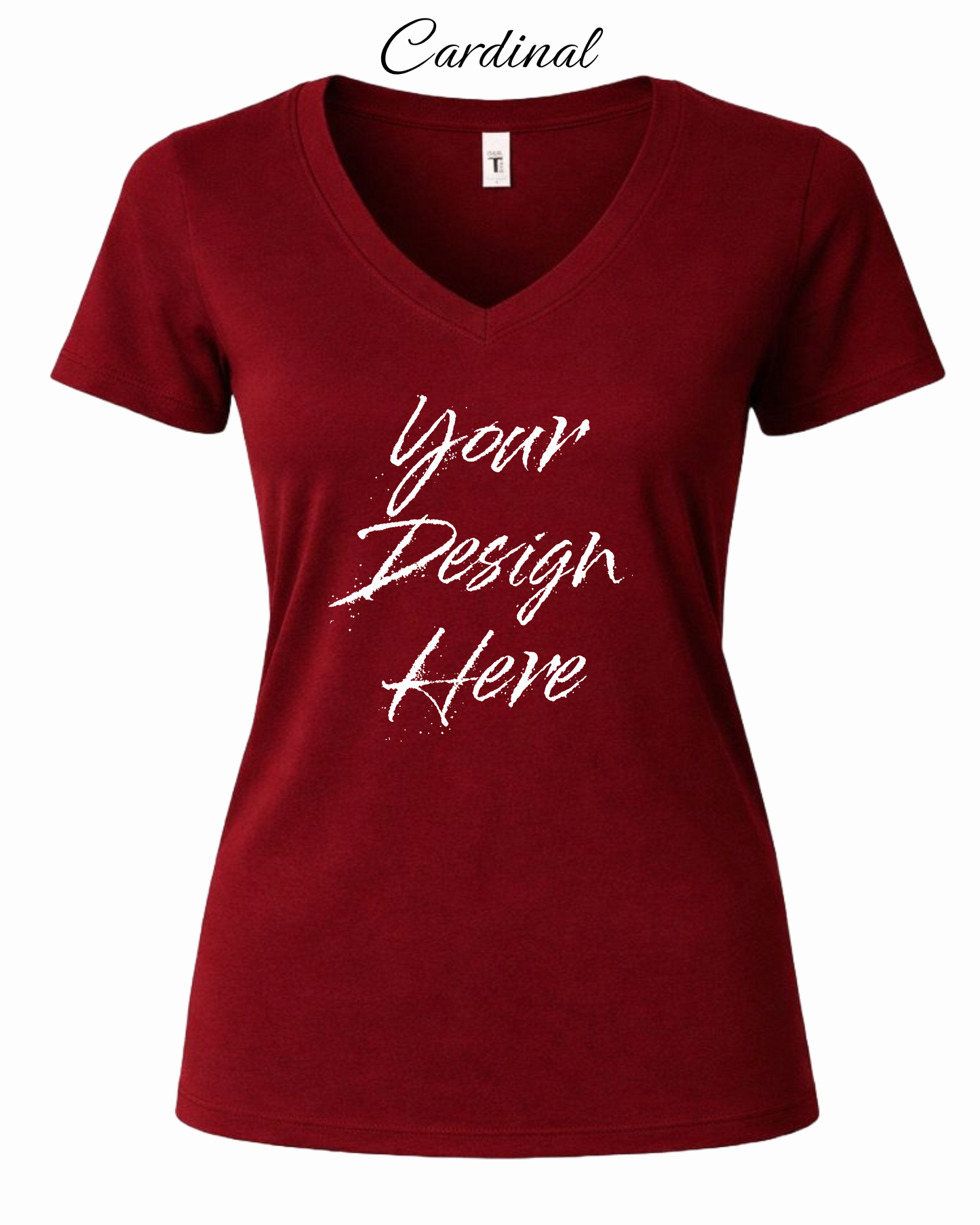 Shirts Women's Custom V-Neck Neck T-shirt | Design Your Own Shirt