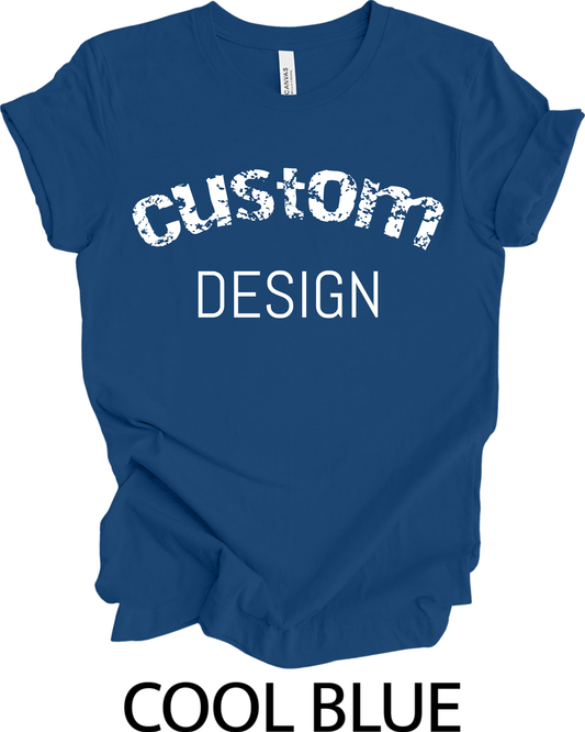 Shirts Men's & Women's Unisex Custom Crew Neck Solid T-shirt | Design Your Own Shirt