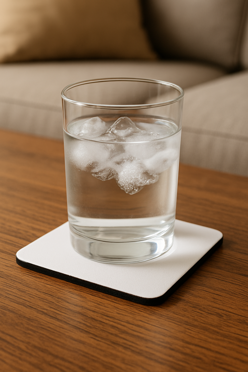 Custom Absorbent Neoprene Whiskey Themed Coasters Set of 4, Non-Slip Base