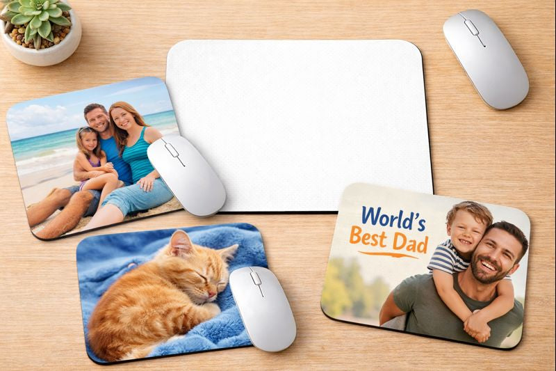 Custom Mousepad: Personalize your own mousepad with a photo, image, text, or logo