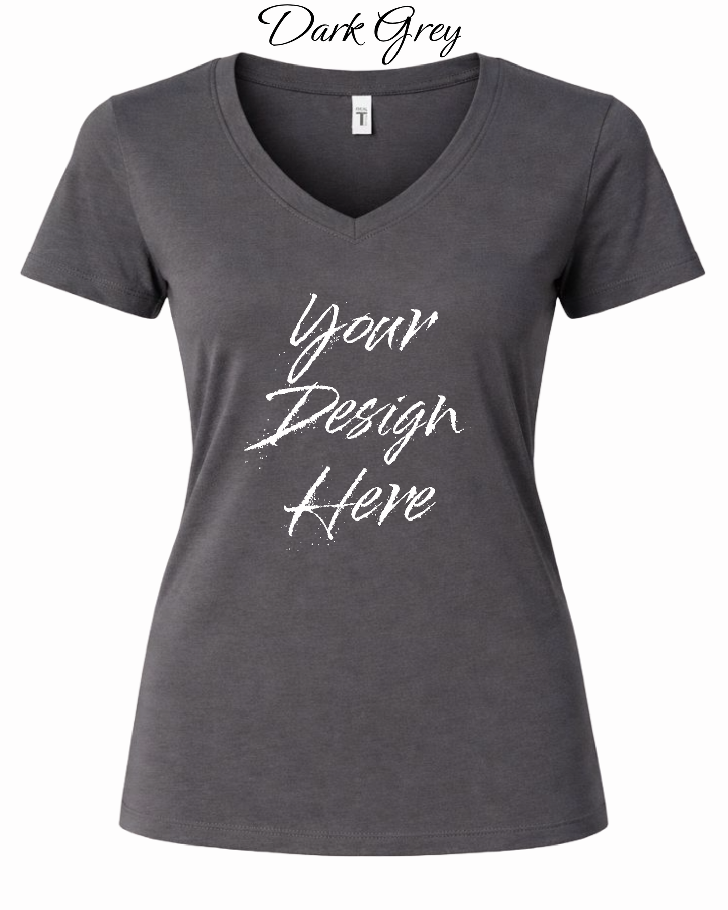 Shirts Women's Custom V-Neck Neck T-shirt | Design Your Own Shirt