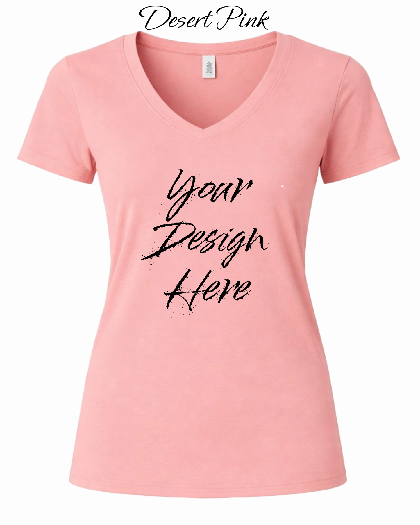 Shirts Women's Custom V-Neck Neck T-shirt | Design Your Own Shirt