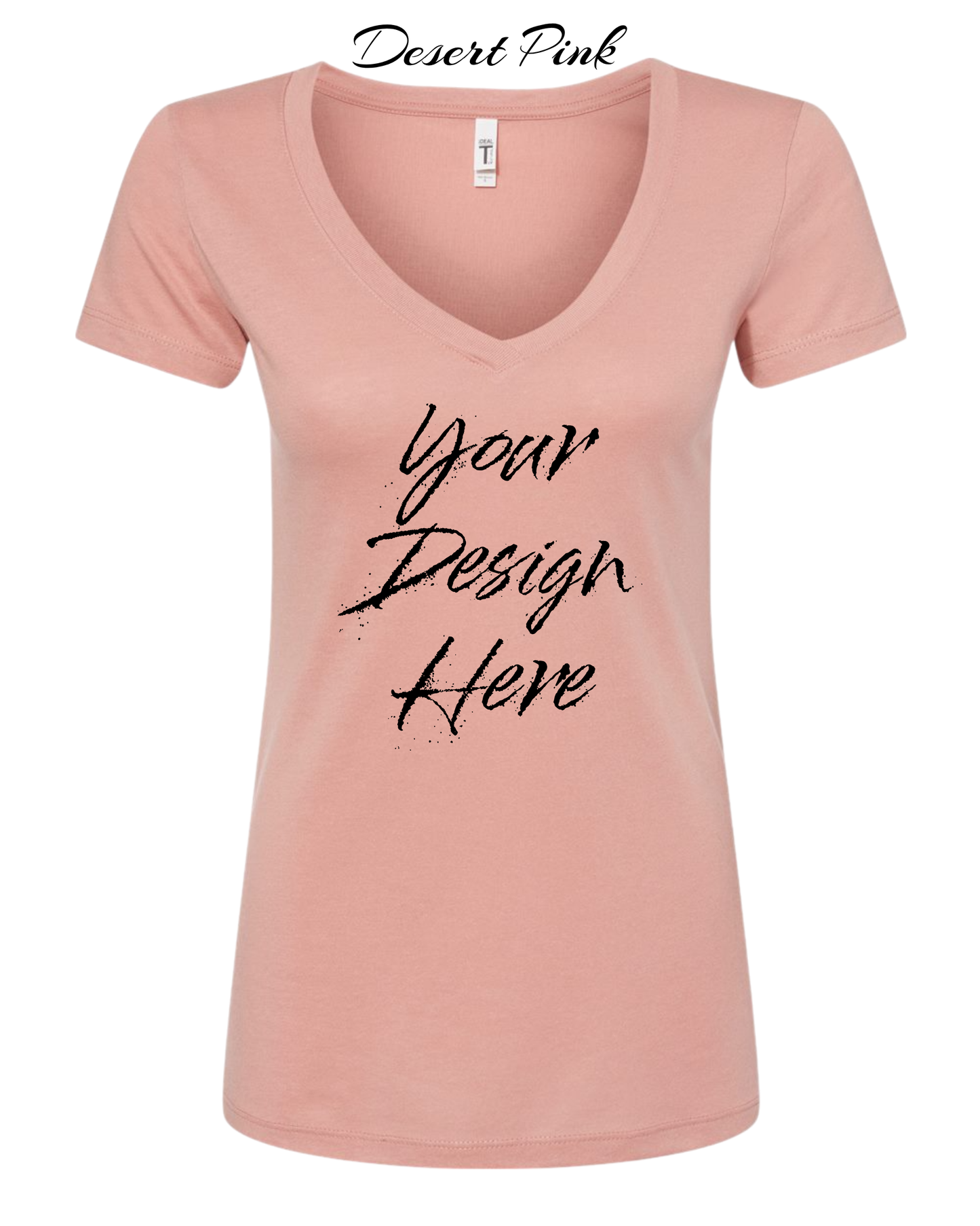 Shirts Women's Custom V-Neck Neck T-shirt | Design Your Own Shirt