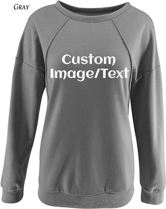 Sweatshirt Custom Women's Sweatshirt | Design Your Own Sweatshirt