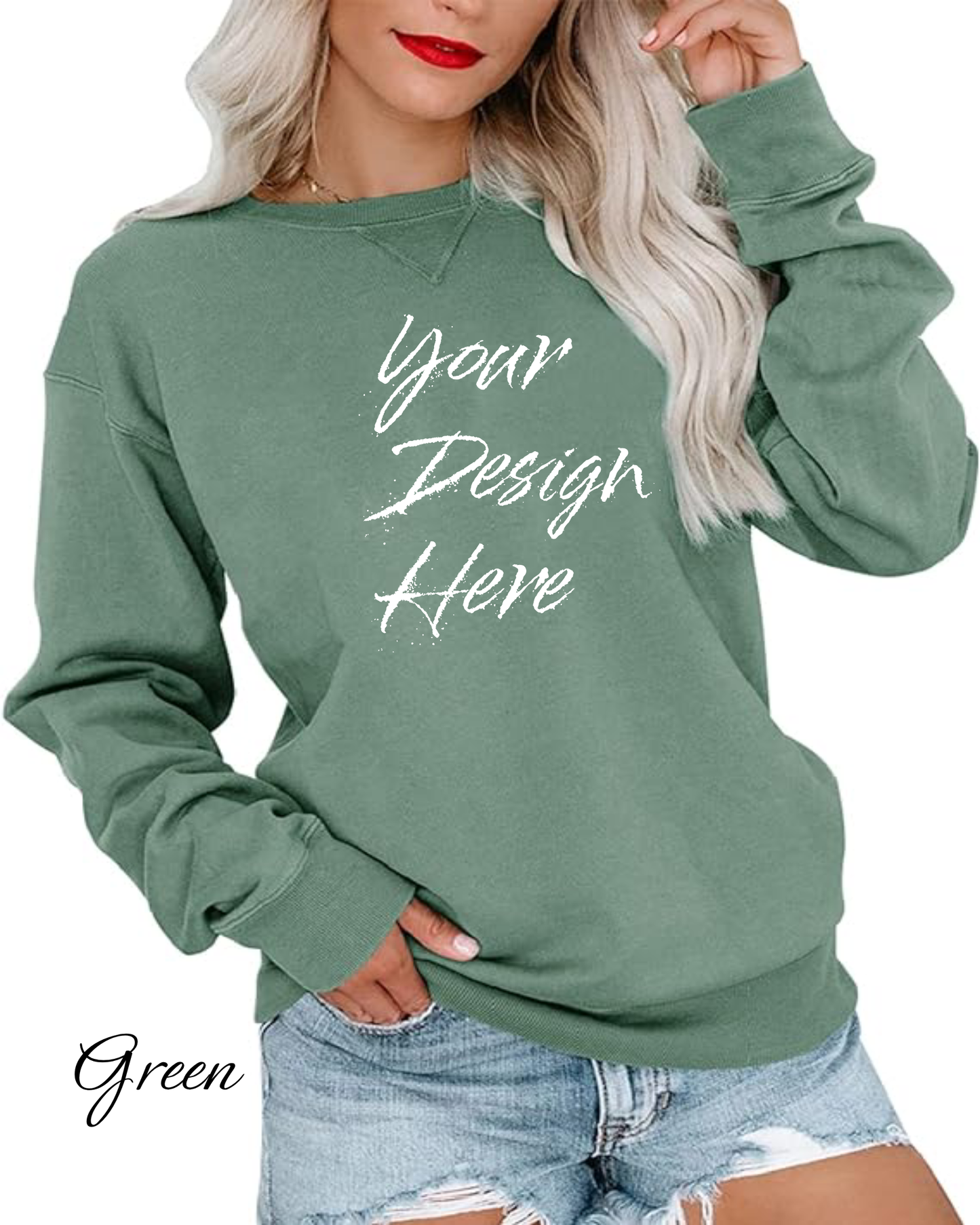Sweatshirt Custom Women's Sweatshirt | Design Your Own Sweatshirt