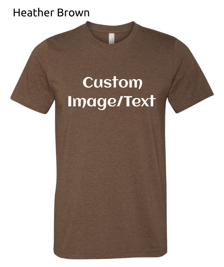 Shirts Men's Custom Crew Neck T-shirt | Design Your Own Shirt
