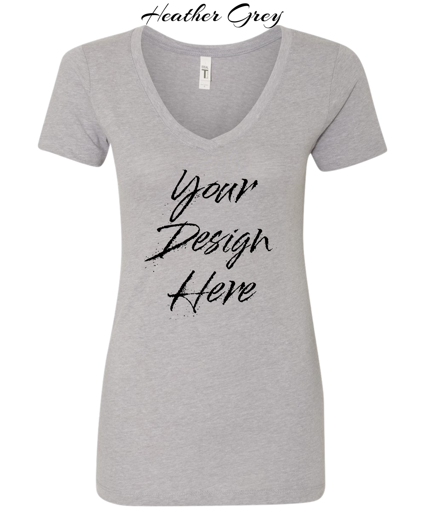 Shirts Women's Custom V-Neck Neck T-shirt | Design Your Own Shirt