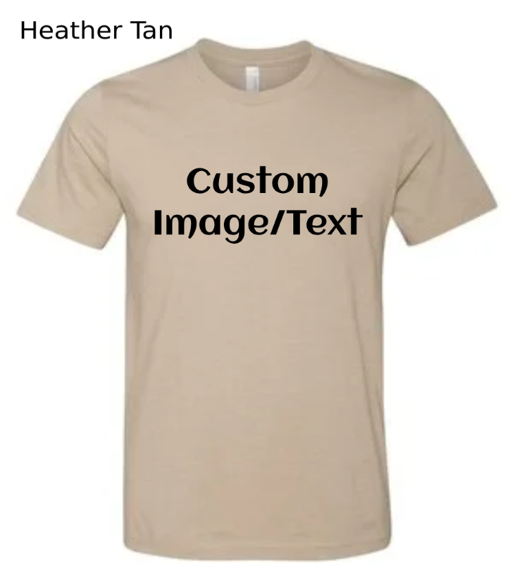 Shirts Men's Custom Crew Neck T-shirt | Design Your Own Shirt