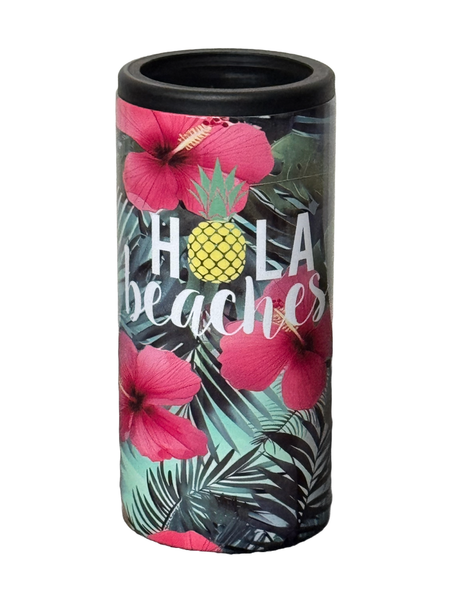 Custom Tumbler Ready To Ship 12oz Skinny Can Insulated Cooler | Sublimation Tumbler | Hola Beaches
