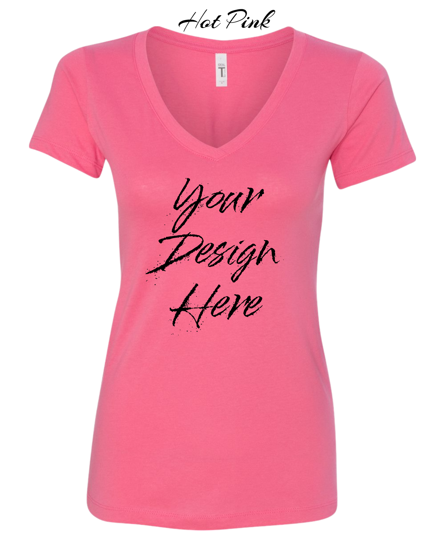 Shirts Women's Custom V-Neck Neck T-shirt | Design Your Own Shirt