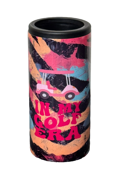 Custom Tumbler Ready To Ship 12oz Skinny Can Insulated Cooler | Sublimation Tumbler | In My Golf Era