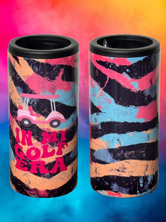 Custom Tumbler Ready To Ship 12oz Skinny Can Insulated Cooler | Sublimation Tumbler | In My Golf Era