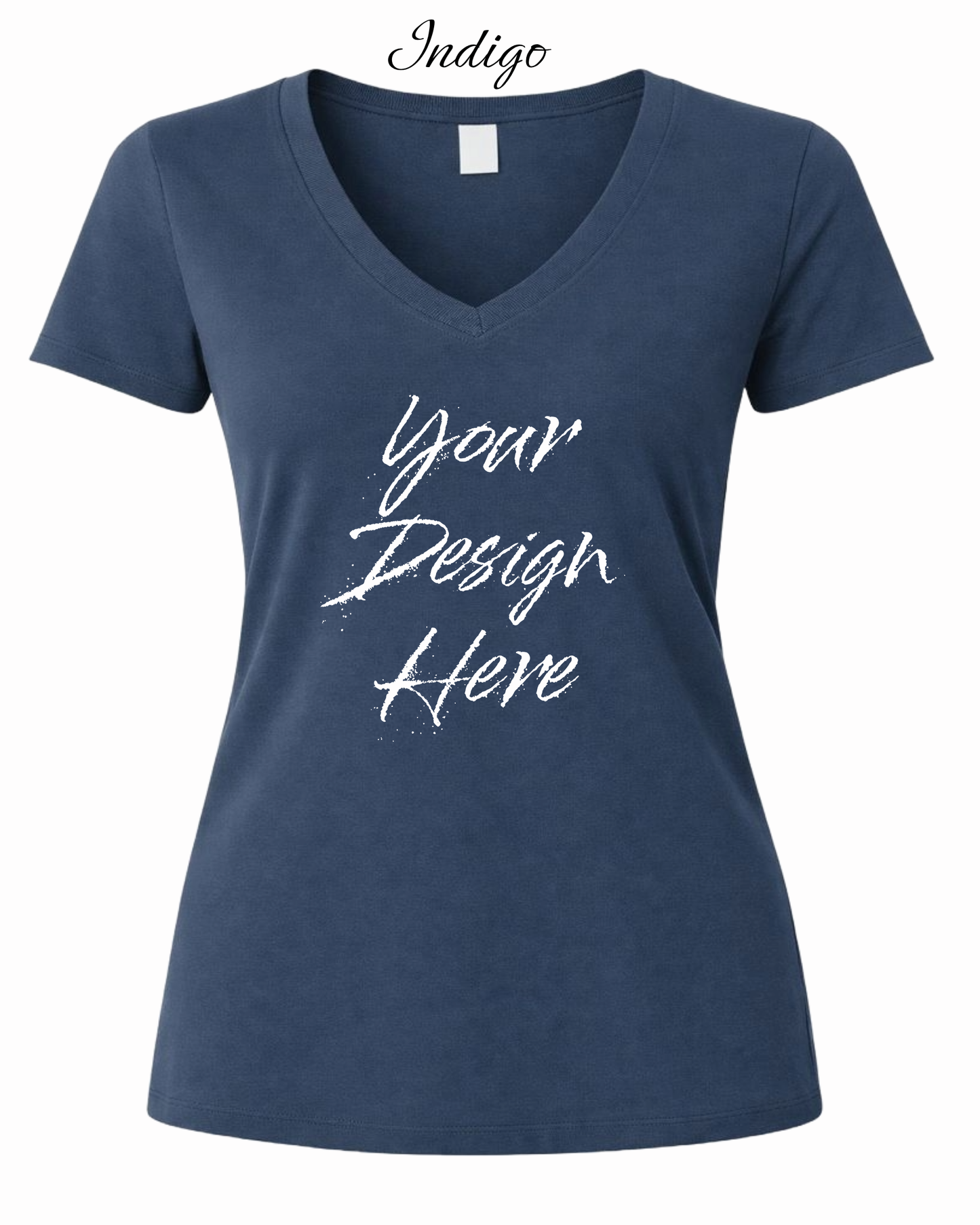 Shirts Women's Custom V-Neck Neck T-shirt | Design Your Own Shirt