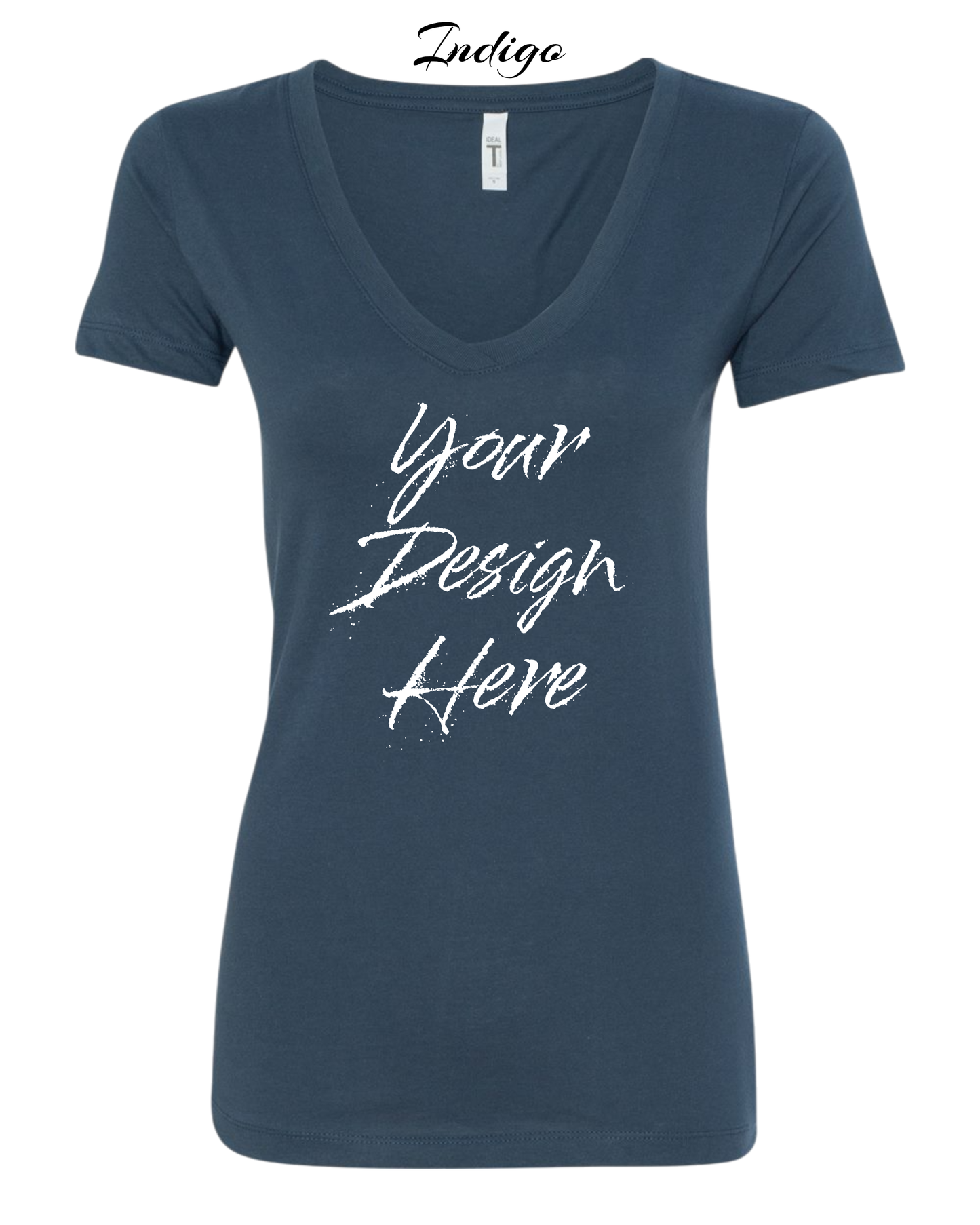 Shirts Women's Custom V-Neck Neck T-shirt | Design Your Own Shirt