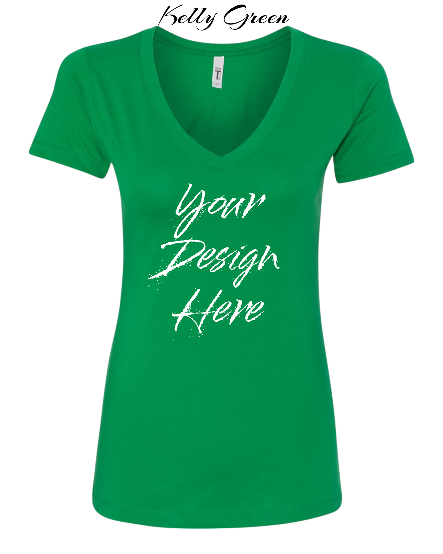 Shirts Women's Custom V-Neck Neck T-shirt | Design Your Own Shirt
