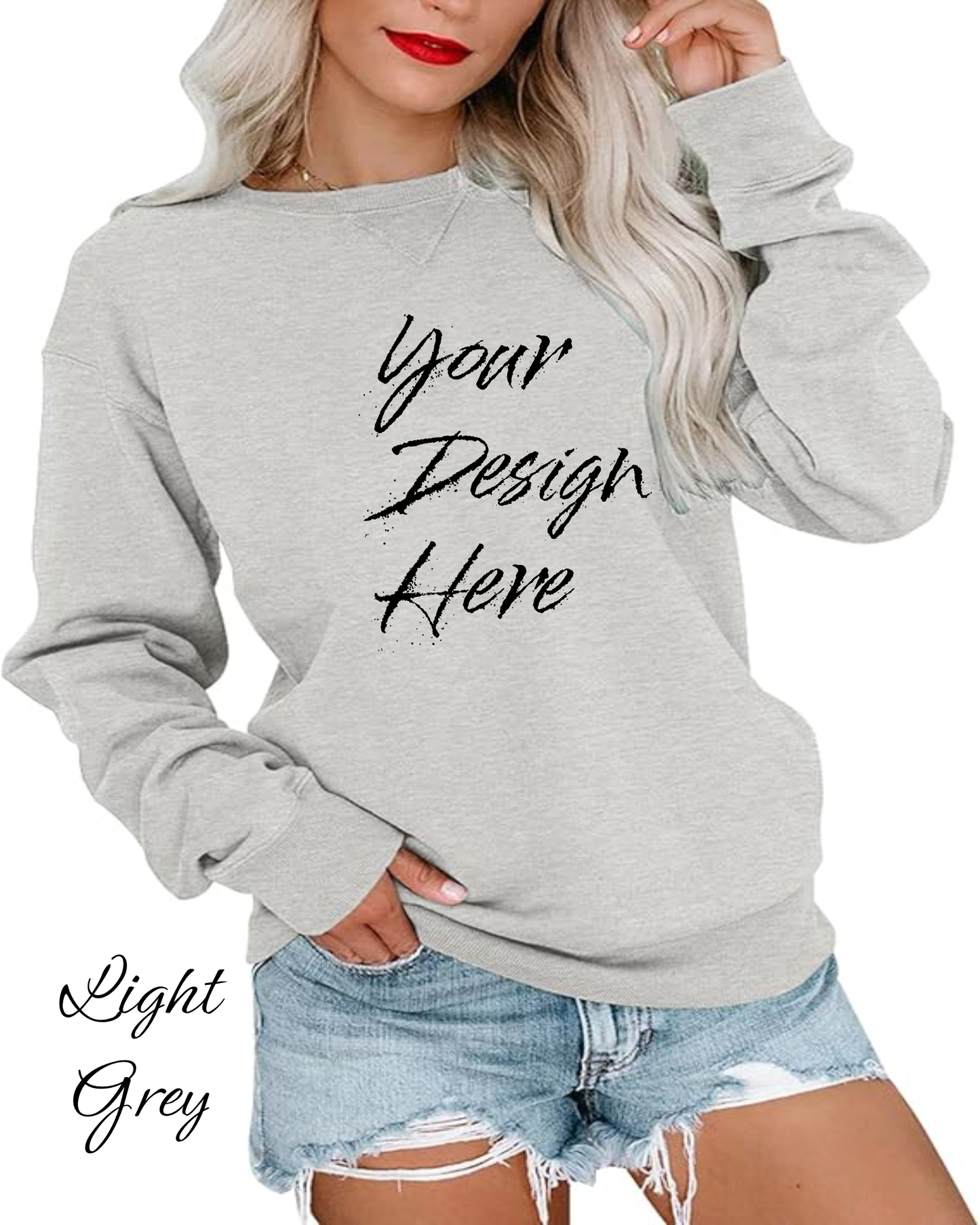 Sweatshirt Custom Women's Sweatshirt | Design Your Own Sweatshirt