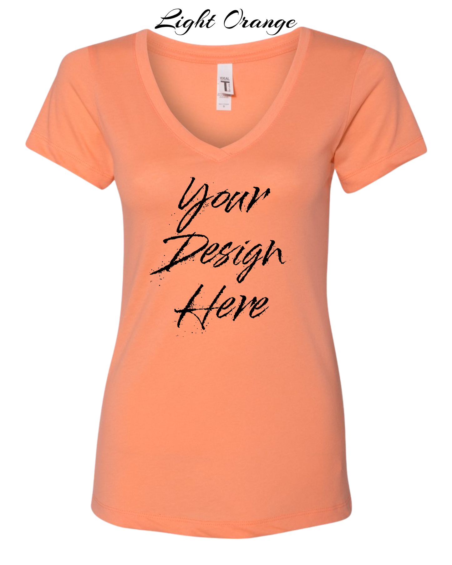 Shirts Women's Custom V-Neck Neck T-shirt | Design Your Own Shirt