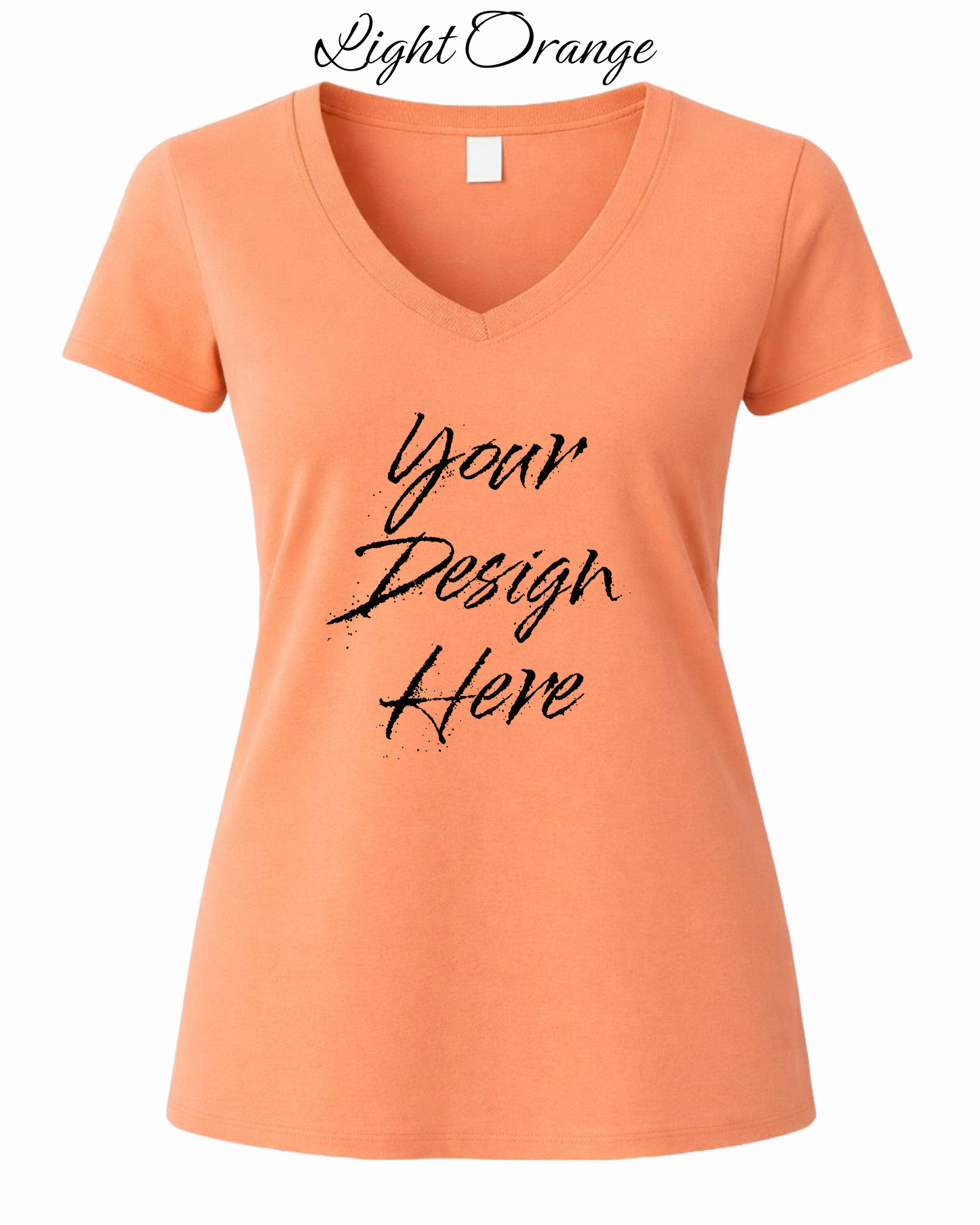 Shirts Women's Custom V-Neck Neck T-shirt | Design Your Own Shirt