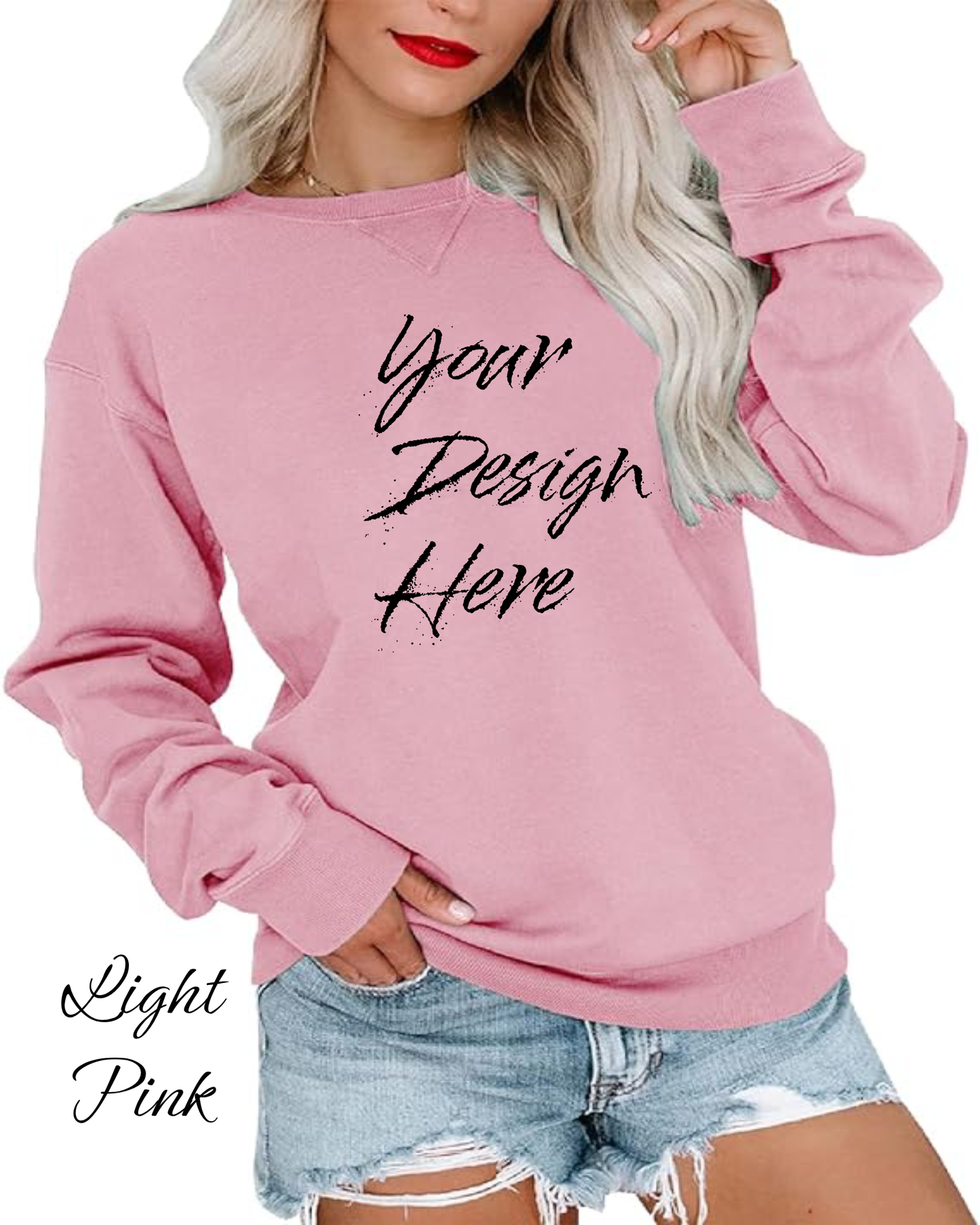 Sweatshirt Custom Women's Sweatshirt | Design Your Own Sweatshirt